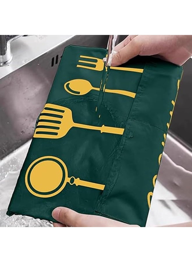 Beauenty Chef Apron with Pockets for Women Men, Adjustable Apron for Cake Kitchen Cooking - Image 3