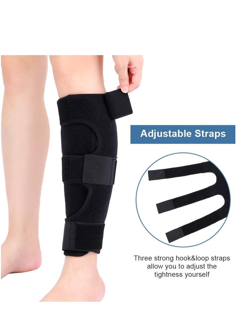 ELTRAZONE - Upgraded Calf Support Brace, Compression Shin Splint with Lengthened Hook and Loop Straps for Calf Muscle Injury, Strain, Sprains, Swelling, Varicose Veins and Torn Calves uncomfortable Relief - Image 1