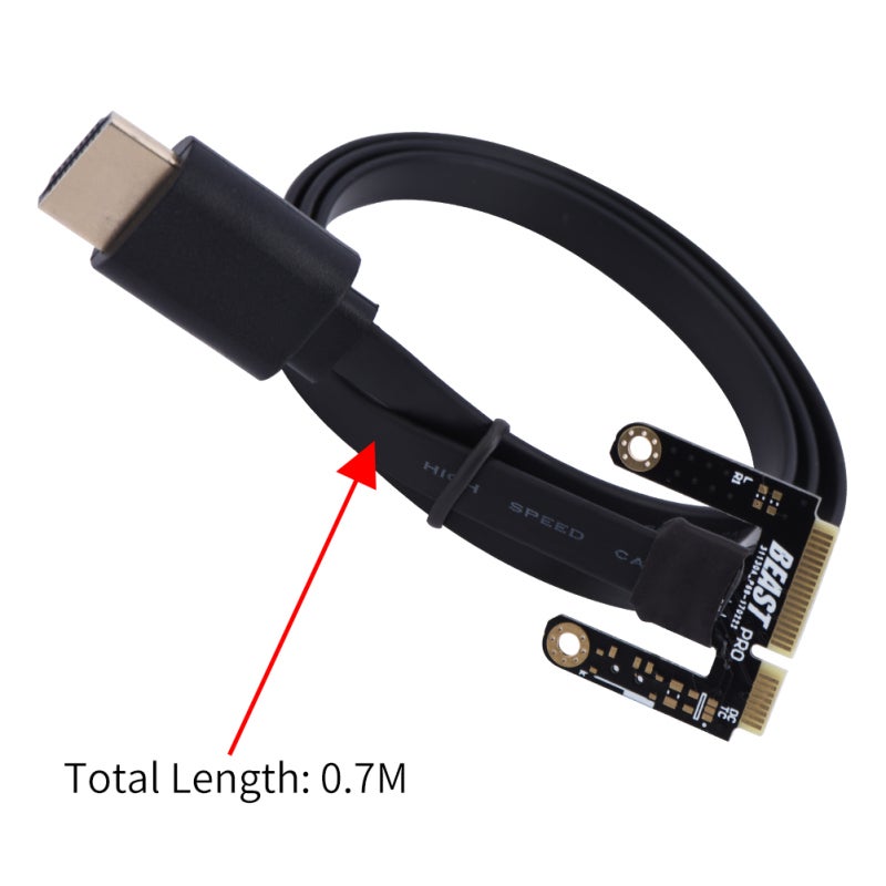 كابل HDMI إلى Mini PCI-E بطول 70 سم لمنصة بطاقة الفيديو الخارجية EXP GDC Beast V8.0 - سلك EXP GDC Beast HDMI إلى Mini PCI-E للابتوب - Image 5