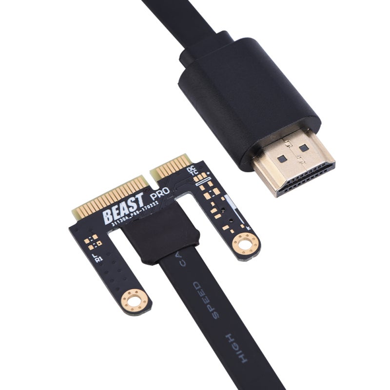 كابل HDMI إلى Mini PCI-E بطول 70 سم لمنصة بطاقة الفيديو الخارجية EXP GDC Beast V8.0 - سلك EXP GDC Beast HDMI إلى Mini PCI-E للابتوب - Image 4