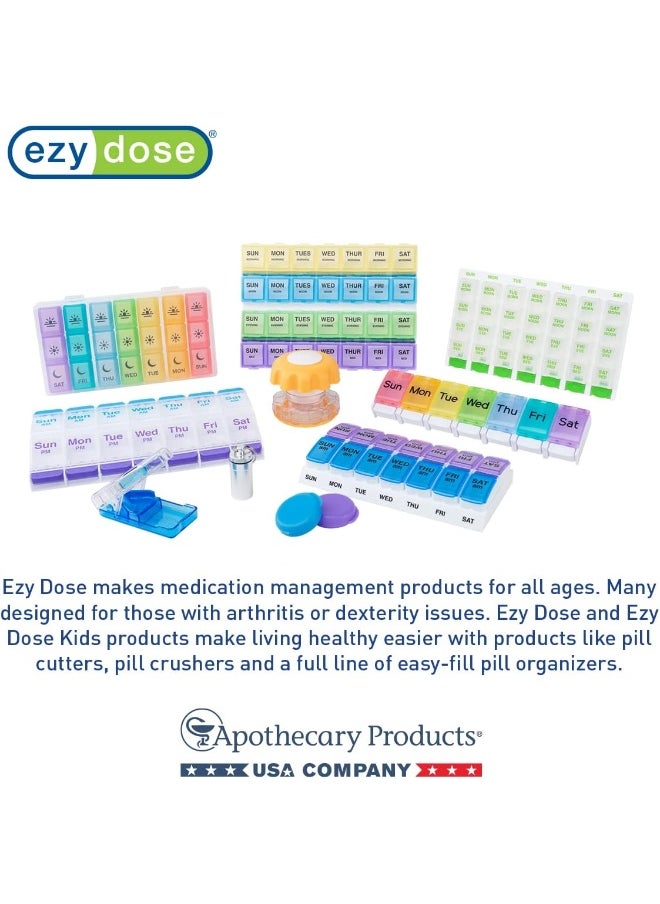 Ezy Dose Cut N' Crush Pill Cutter Pill Crusher, Blue, 1 Count (Pack Of 1)  - Image 3