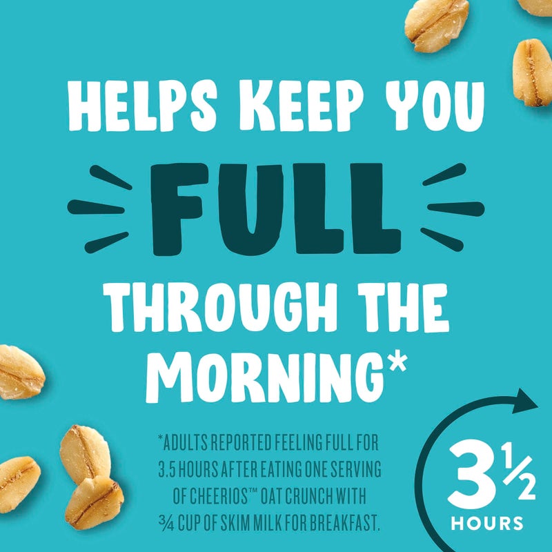 Cheerios Oat Crunch Cinnamon Breakfast Cereal, Made with Whole Grain, Family Size, 24 oz - Image 4