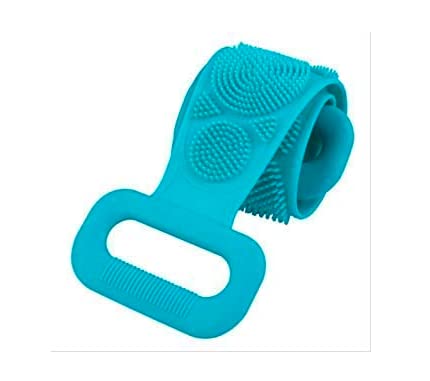 Printz Bath Brush Bathing Belt Body Wash Brush Back Scrubber Body Washer For Dead Skin Removal For Men Women Kids Unisex Blue - Image 2