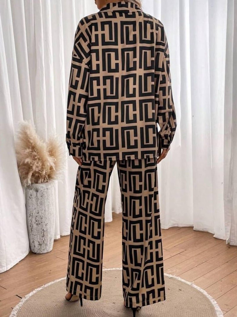 Gufrina PRINTED CO-ORDS SET (BEIGE S) - Image 3