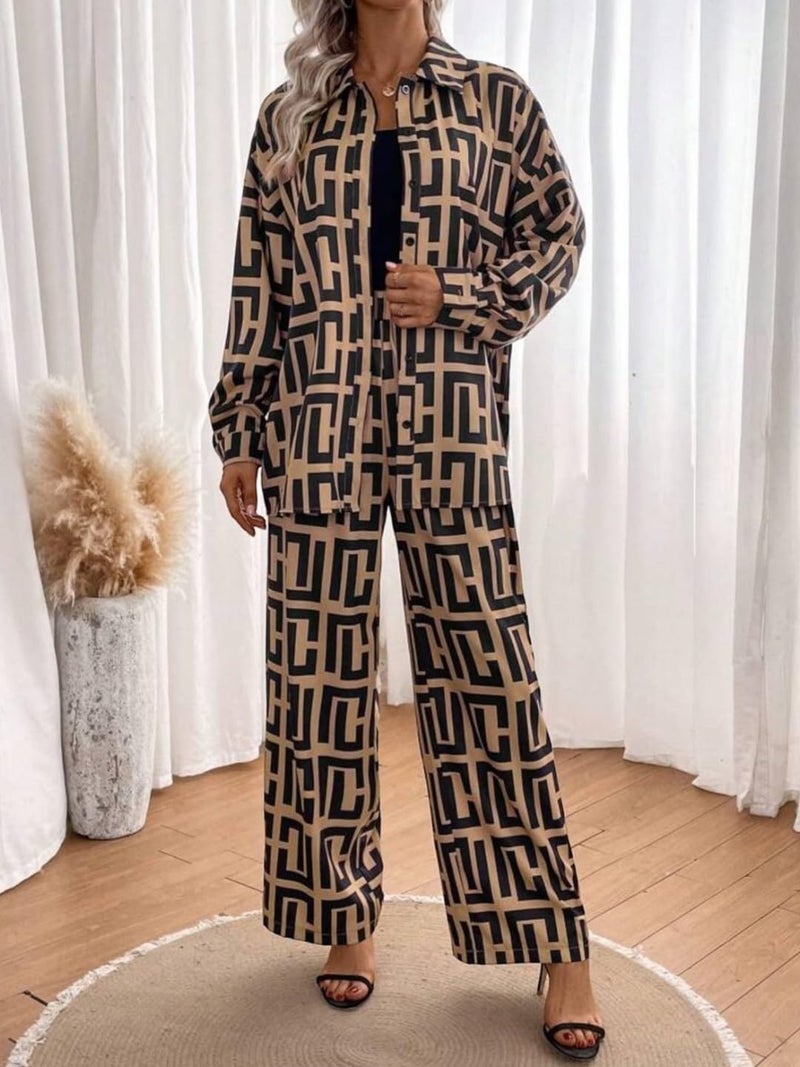 Gufrina PRINTED CO-ORDS SET (BEIGE S) - Image 2