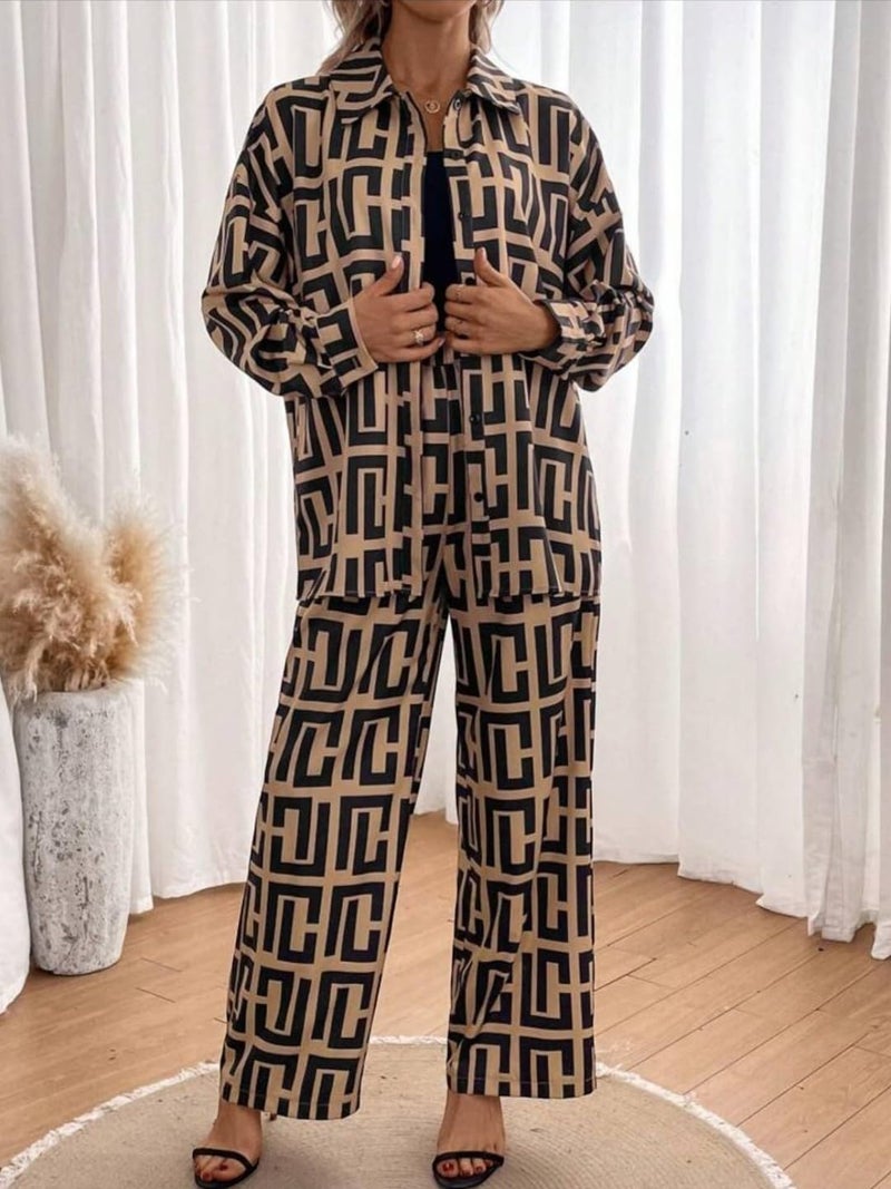 Gufrina PRINTED CO-ORDS SET (BEIGE S) - Image 5