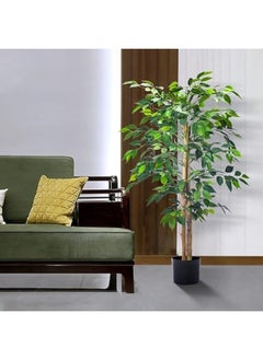 Artificial Plants Faux Plants Ficus Trees Eucalyptus Trees with Silk Leaves Fake Moss and Sturdy Nursery Pot, Fake Plants for Office Home Indoor Decor (1) - pzsku/Z49CFC89B945A7F82A008Z/45/_/1739194327/c60af2b3-7bca-4ca3-83e3-4142e1672cb6