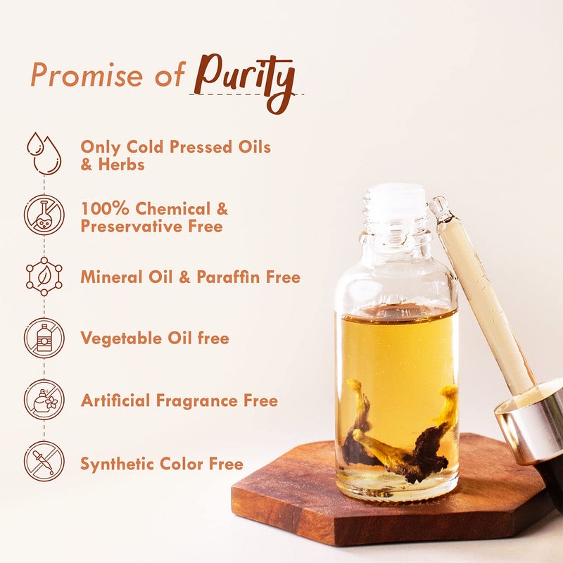 Nat Habit Nat Habit Lotus Marula Mukhalaya Face Oil For Slow Relaxed Night Healing Repair with Blend of 13 Cold Pressed Oils For Natural Face Care No Mineral oil or Chemical 30ml  - Image 4
