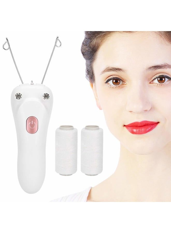 yuyte Cordless Electric Facial Threading Hair Removal for Women, Rechargeable Facial Cotton Threading Hair Shaver Hair Removal Beauty Epilator Trimmer for Fast Removing Very Fine Vellus Hair on Face & Chin - Image 4