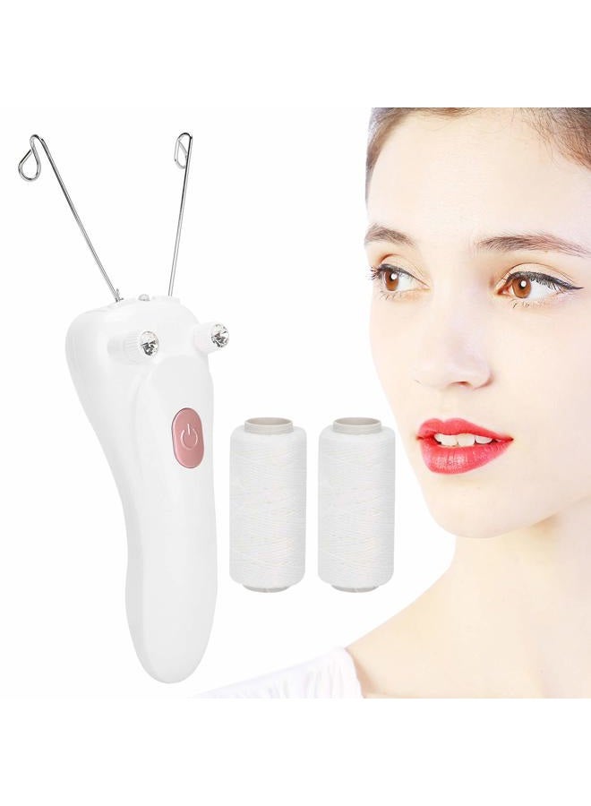 yuyte Cordless Electric Facial Threading Hair Removal for Women, Rechargeable Facial Cotton Threading Hair Shaver Hair Removal Beauty Epilator Trimmer for Fast Removing Very Fine Vellus Hair on Face & Chin - Image 2