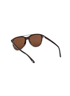 TOM FORD TOM FORD FULL RIM UV PROTECTION PILOT MALE ACETATE SUNGLASSES FT109855J54  - Image 4