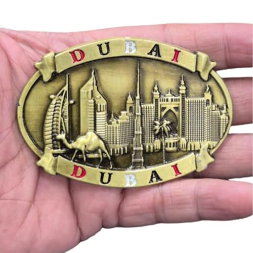 DT DECTONE Metal Fridge Magnet, Dubai 3D Metal Magnet for Fridge, Study Table, Office Desk, Ideal Gift, Best Home Decor Item for Travel Enthusiasts - Image 1