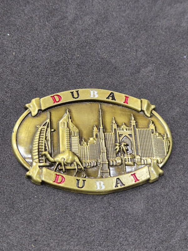 DT DECTONE Metal Fridge Magnet, Dubai 3D Metal Magnet for Fridge, Study Table, Office Desk, Ideal Gift, Best Home Decor Item for Travel Enthusiasts - Image 3