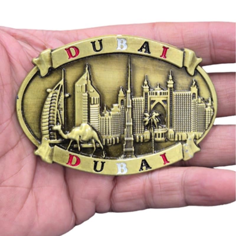 DT DECTONE Metal Fridge Magnet, Dubai 3D Metal Magnet for Fridge, Study Table, Office Desk, Ideal Gift, Best Home Decor Item for Travel Enthusiasts - Image 2