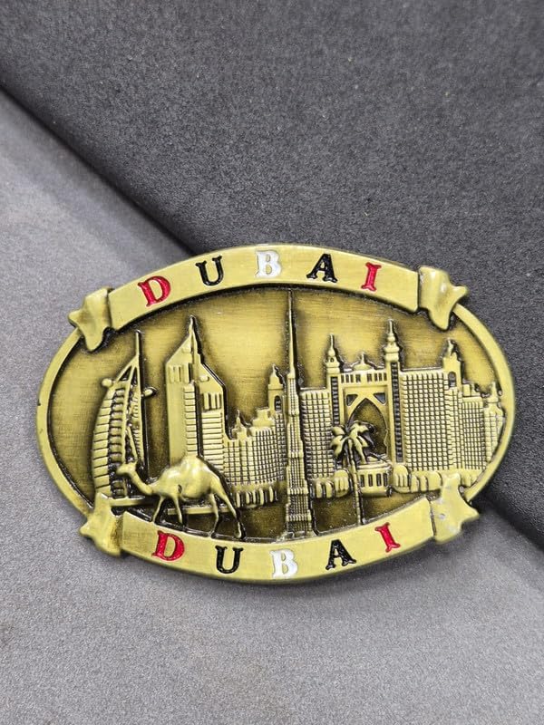 DT DECTONE Metal Fridge Magnet, Dubai 3D Metal Magnet for Fridge, Study Table, Office Desk, Ideal Gift, Best Home Decor Item for Travel Enthusiasts - Image 4