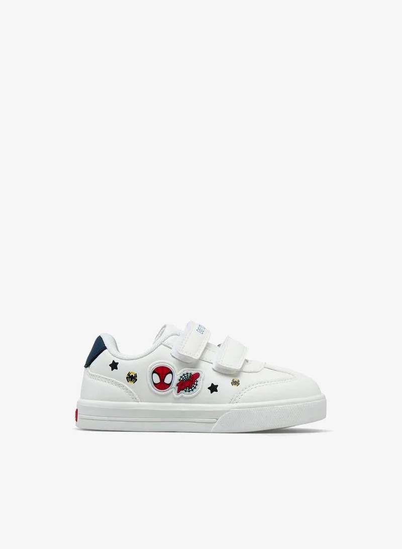 Marvel WHITE Boys Hook & Loop Spider-Man Print Ankle School Sneakers for Men | Best Price UAE