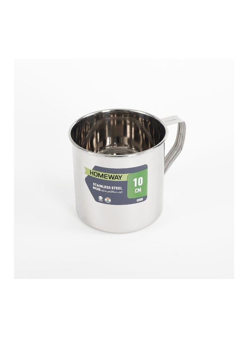 HW3710 Stainless Steel Mug 10CM, Reusable Metal Drinking Mug for Tea, Coffee & Everyday Use