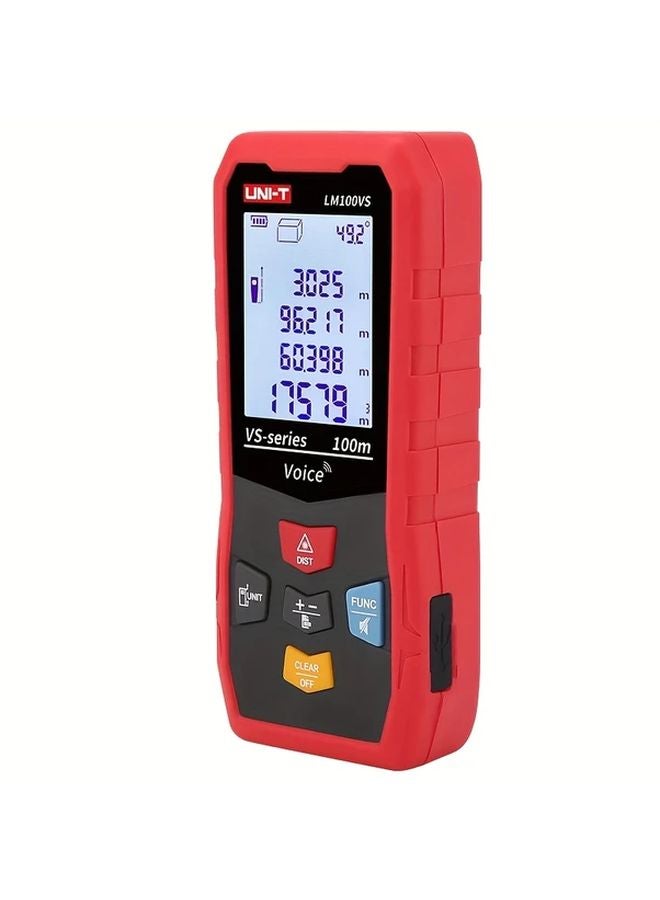 UNI-T LM-206S Laser Distance Meter 100m Range Auto Calibration Rechargeable Battery - Image 1