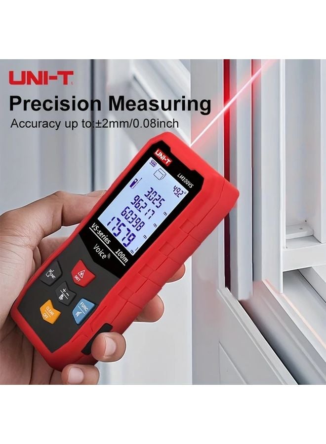 UNI-T LM-206S Laser Distance Meter 100m Range Auto Calibration Rechargeable Battery - Image 3
