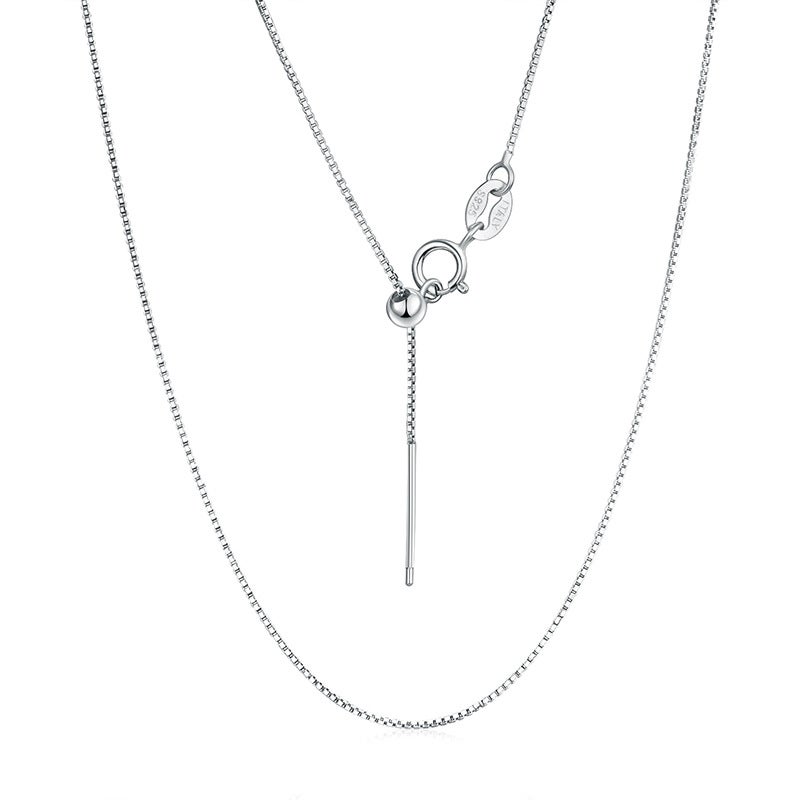 Sterling Silver Universal Chain Necklace for Women, Adjustable Length - Image 4