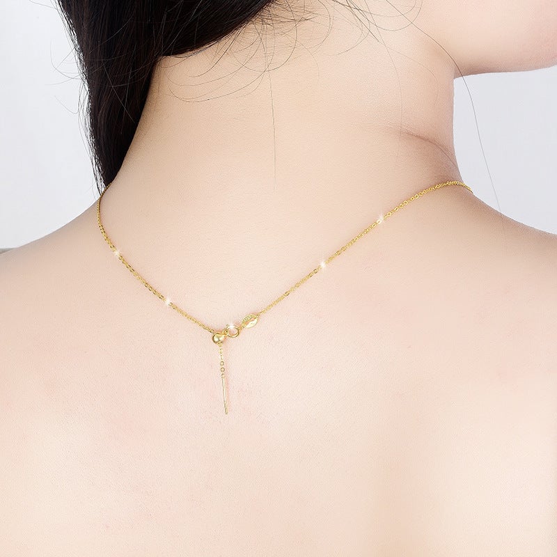 Sterling Silver Universal Chain Necklace for Women, Adjustable Length - Image 3