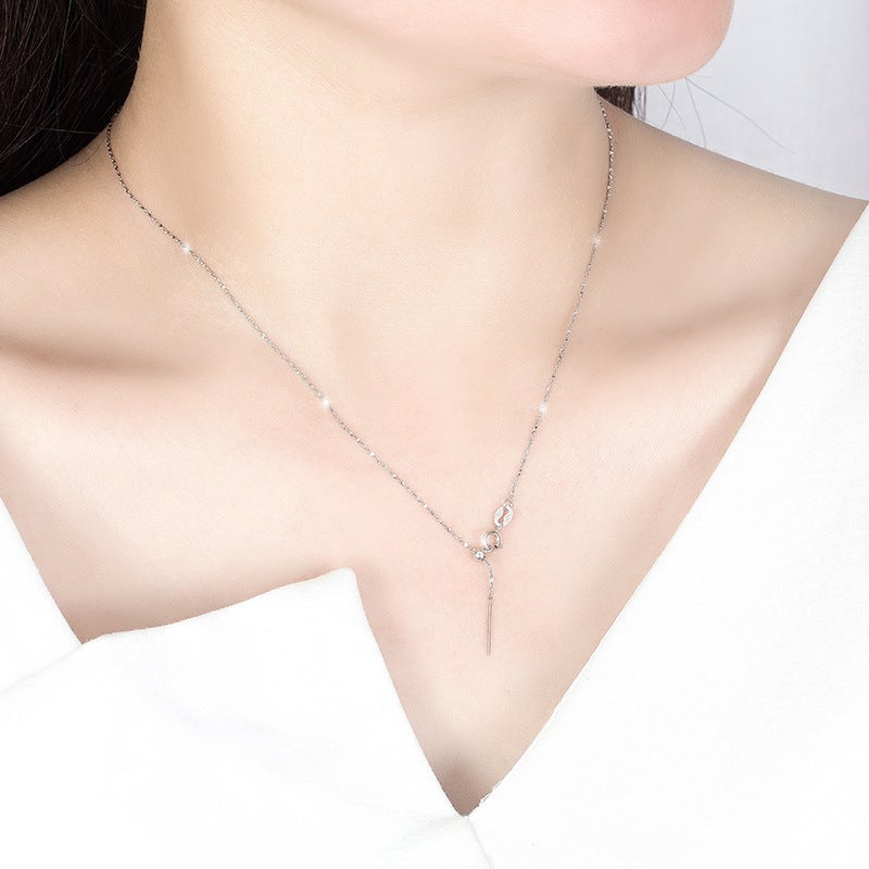 Sterling Silver Universal Chain Necklace for Women, Adjustable Length - Image 2
