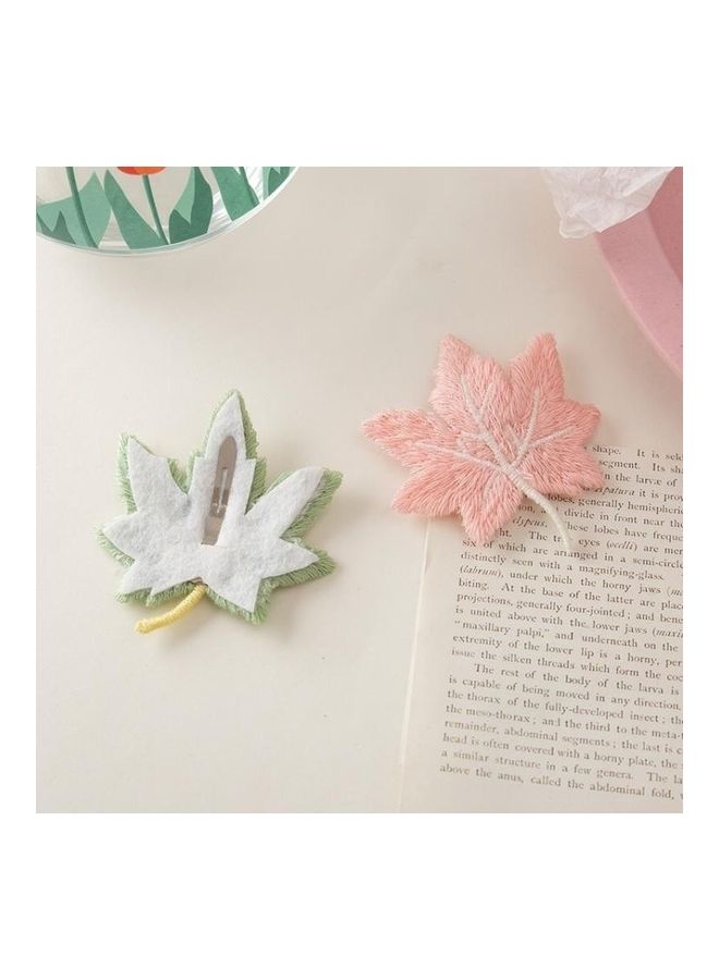 NIBEMINENT 30-Piece Girls Cute Maple Leaf Hairpin BB Bangs Clips Hair Accessories Green - Image 3