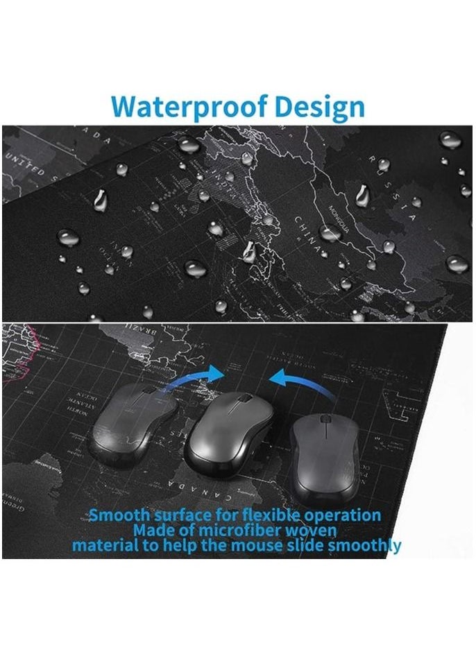 Generic - Large Gaming Mouse Map Pad 800×300×3MM ,with Non-Slip Base,Waterproof and Foldable Pad,Desktop Pad Suitable for Gamers,Suitable for Desktop,Office and Home - Image 1