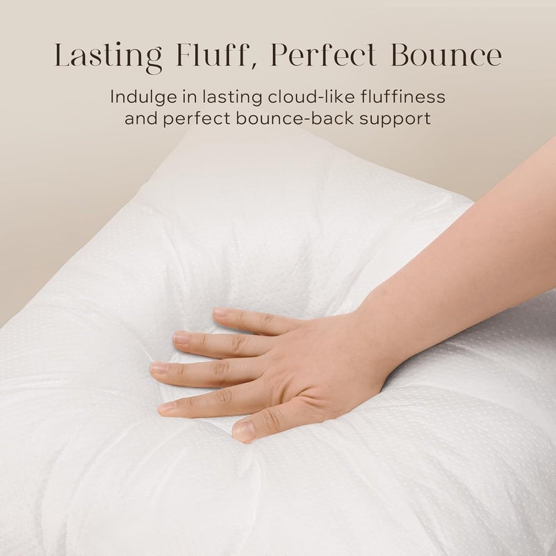 Phantoscope Pillow Inserts, Hypoallergenic 100% Virgin Fiber Square Form Microfiber Throw Pillow Inserts, Couch Bed Pillows, 12x20 Inch (Pack of 4) - Image 2