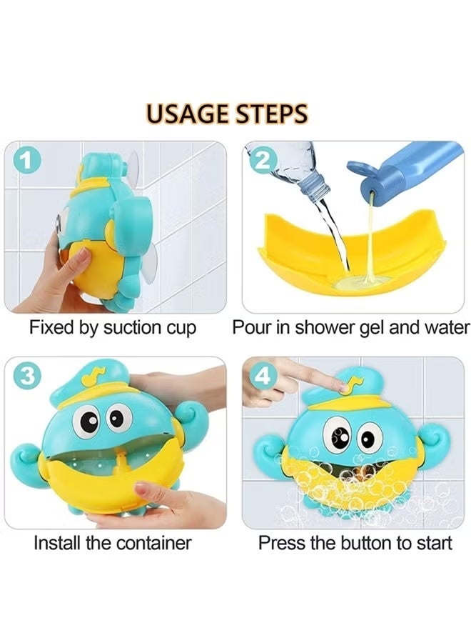 Octopus Bubble Bath Machine Automatic Music Bubble Maker Safe Relaxing Bath Toy for Baby Boys Girls Toddlers Bathtub Play - Image 5
