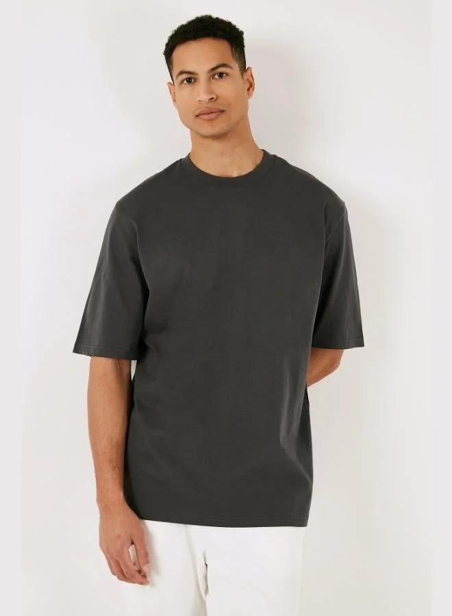 Buratti  Buratti Cotton Oversize Crew Neck Basic T Shirt Men's T SHIRT 5902365 for Men | Best Price UAE