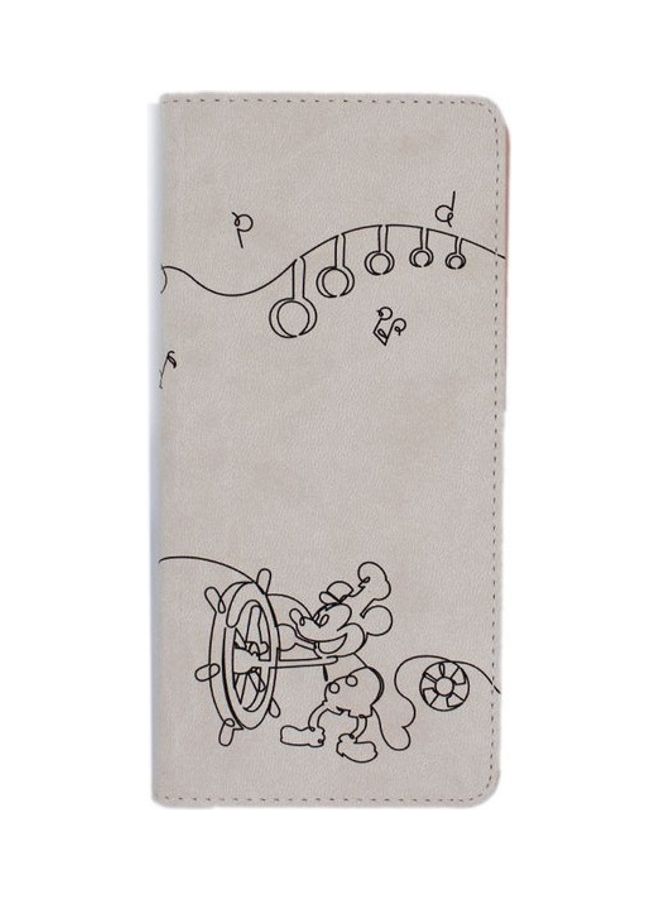 Disney Folding Case Cover For Samsung Note 8 Beige/Pink - Image 1