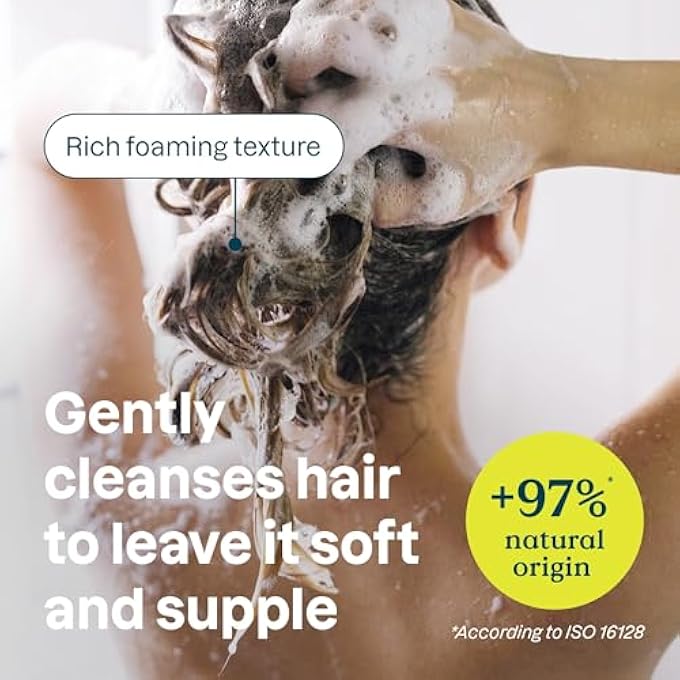 Attitude VOLUME AND SHINE HAIR SHAMPOO FOR SENSITIVE DRY SCALP, EWG VERIFIED, SOOTHING OAT, THIN HAIR, NATURALLY DERIVED INGREDIENTS, VEGAN PLANT-BASED, UNSCENTED, REFILLABLE ALUMINUM BOTTLE, 16 FL OZ - Image 3