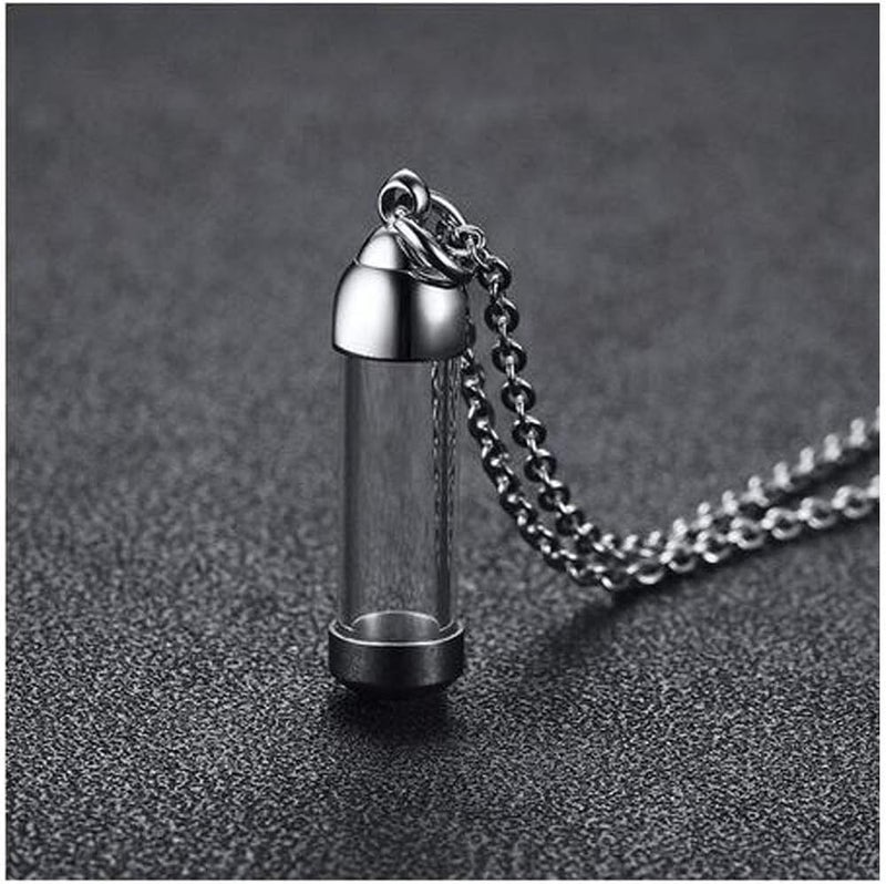 FAMOORE 2pcs Vial Necklace - Mini Glass Bottles Pendants for Jewelry Making - Image 5
