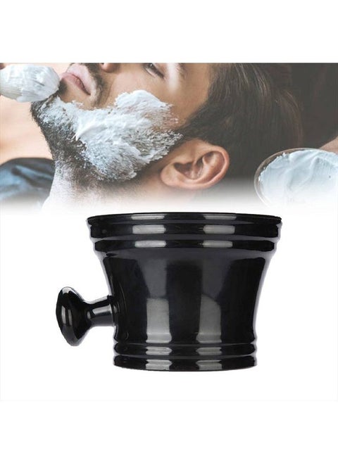 Shaving Soap Bowl, Shave Mug For Shave Cream Foam Shaving Cream, Plastic Shaving Soap Bowls Proraso for Razor With Handle(Black)