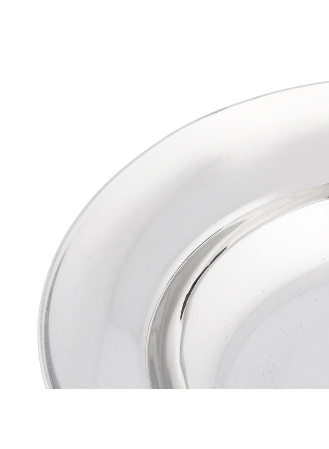 DELCASA Double Deep Soup Plate Steel Serving Plate DC2127 Dishwasher Safe  - Image 1