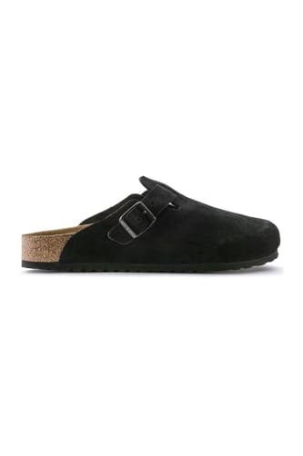 Birkenstock Unisex Boston Soft Footbed, Black Suede, 38 M EU - Image 2