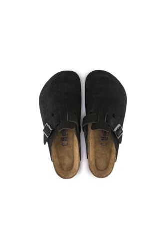 Birkenstock Unisex Boston Soft Footbed, Black Suede, 38 M EU - Image 4