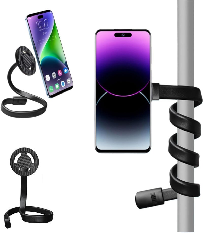 MAKINGTEC Magnetic Phone Holder Stand with Flexible Arm, Magnetic Flexible Phone Holder Mount for Desk, Bed, Chair, Bike, Kitchen and More Scenarios, Compatible with iPhone, Android Phone - Image 1