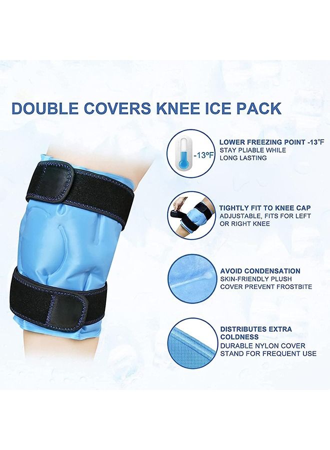 general Knee Ice Pack for Injuries Reusable Gel Ice Wrap for Leg, Knee Replacement Surgery, Cold Pack Knee Wrap with Cold Compression, for Knee Pain Relief, Arthritis, Tendonitis, Swelling, Bruises - Image 4
