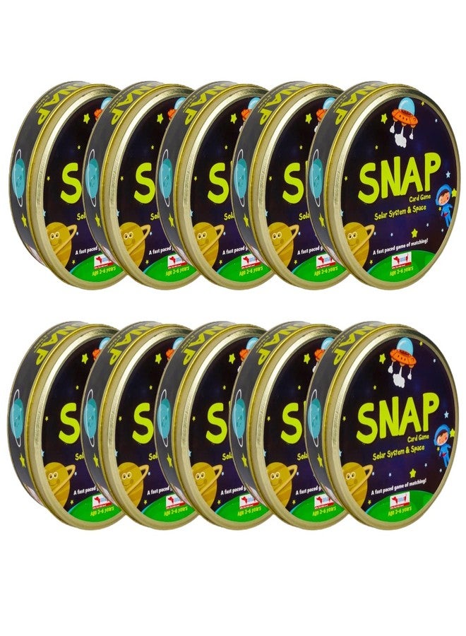 CocoMoco Kids Solar System Snap Flash Card Educational Game for Kids, STEM Toy for Boys and Girls, Ages 2-6 Year (Pack of 10) - Image 1