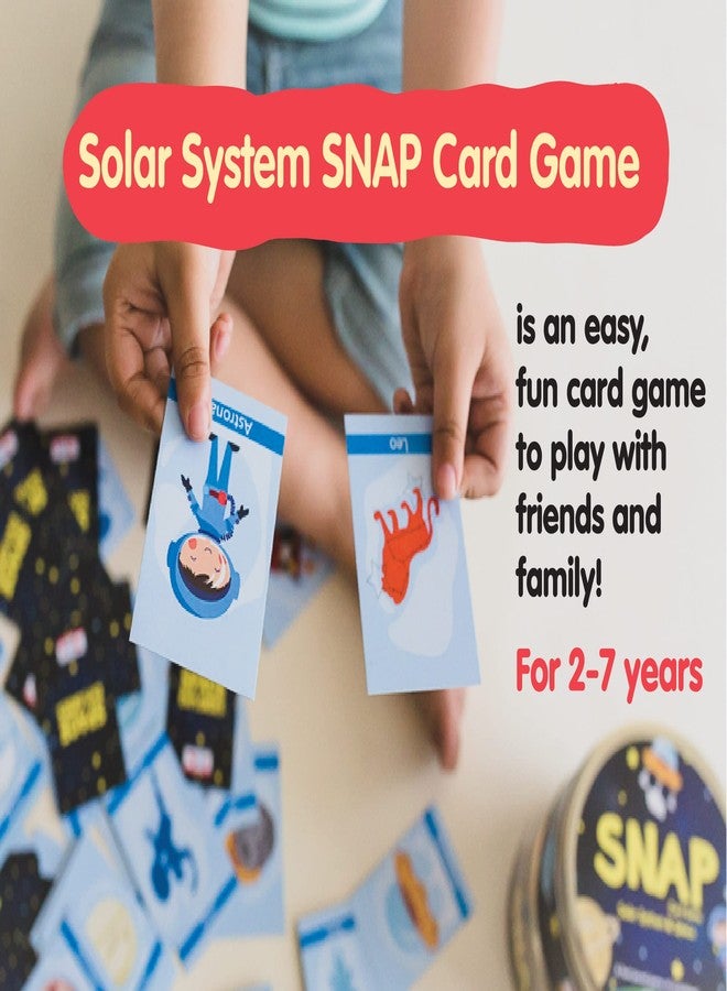CocoMoco Kids Solar System Snap Flash Card Educational Game for Kids, STEM Toy for Boys and Girls, Ages 2-6 Year (Pack of 10) - Image 2