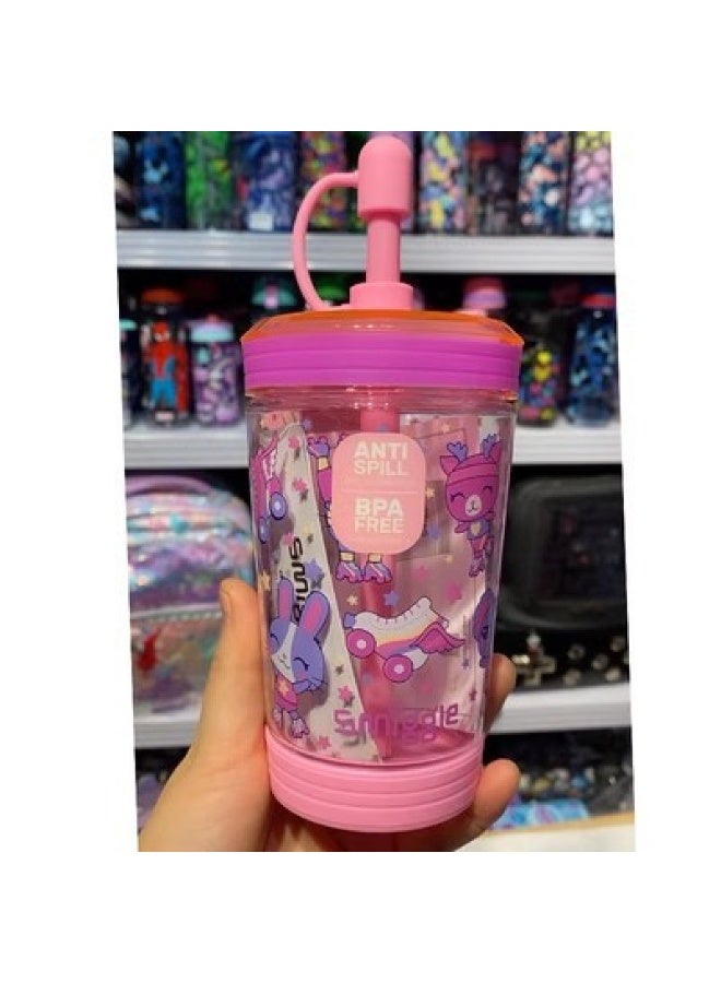 Smiggle Australia Kids Straw Cup - Large Capacity Travel Water Bottle
