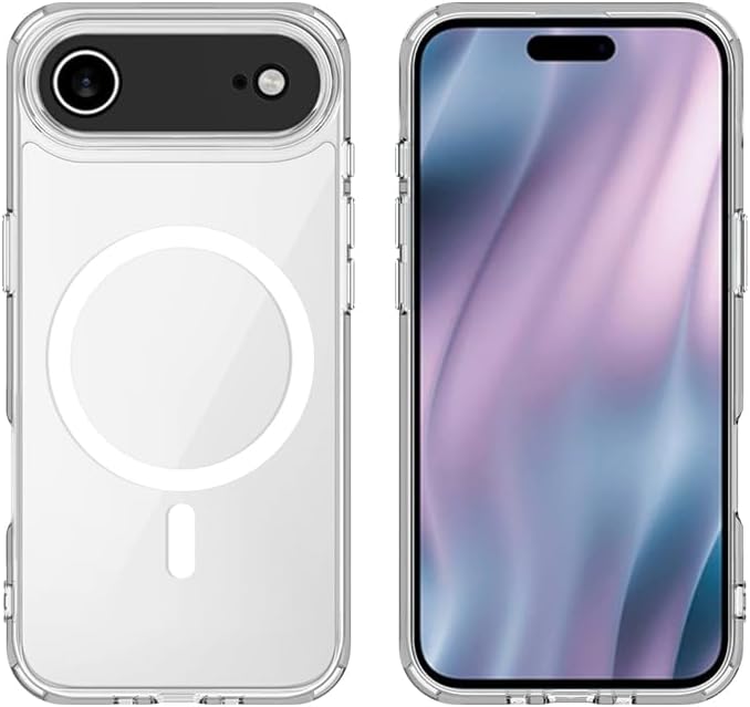 Mobcos Iphone Clear Case with Transparent Slim Protective Cover, Lightweight, Protective Cover Magnetic Charging Compatible (Iphone 17 Air) - Image 2