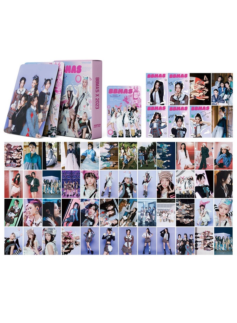 NIBEMINENT 55 Pcs Kpop NJZ BBMAS Lomo Cards Card For Fans Collection Gifts - Image 1