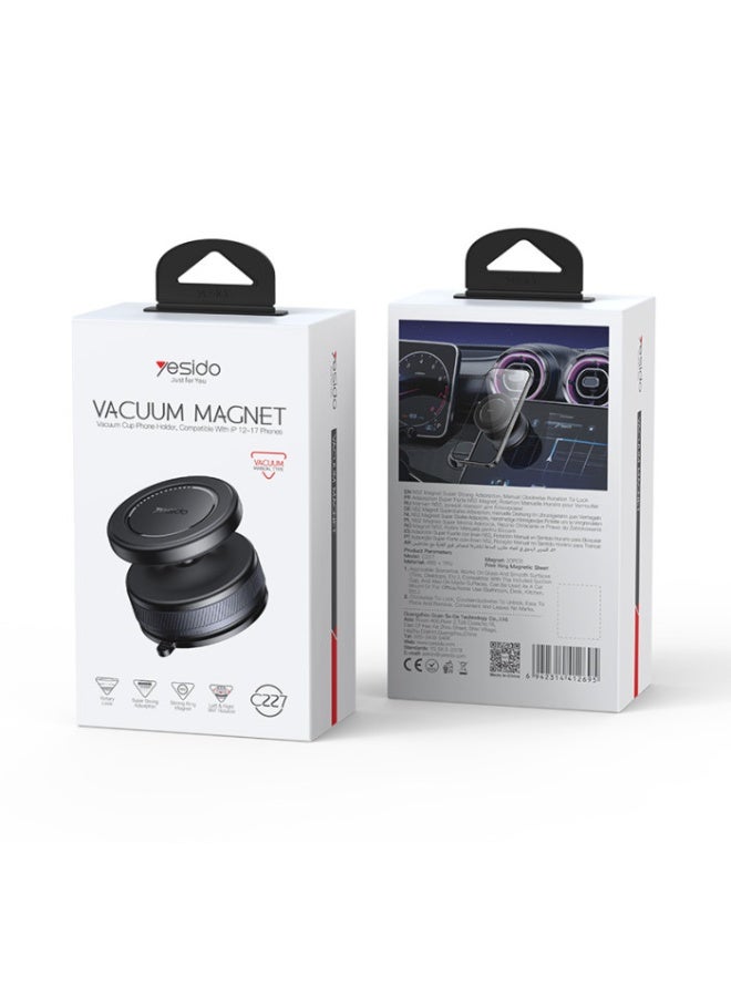Yesido C227 360 Rotation Magnetic Vacuum Suction Cup Car Phone Holder Innovative Design for Mobile Phone - Image 5