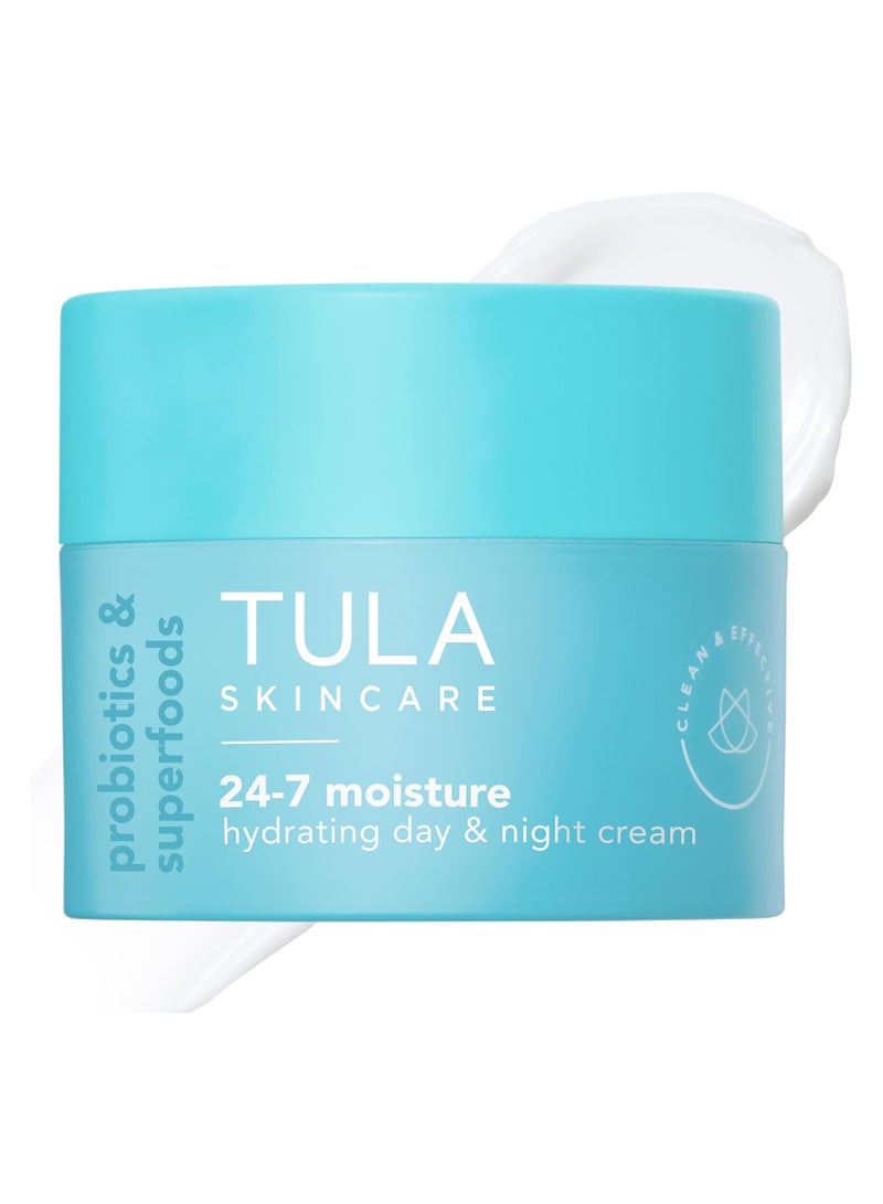 TULA Skin Care 24-7 Hydrating Day u0026 Night Cream - Nourishing Moisturizer for Face, Maintain Skin Balance u0026 Improve Skin Smoothness, Contains Watermelon u0026 Apple Extract - Image 1