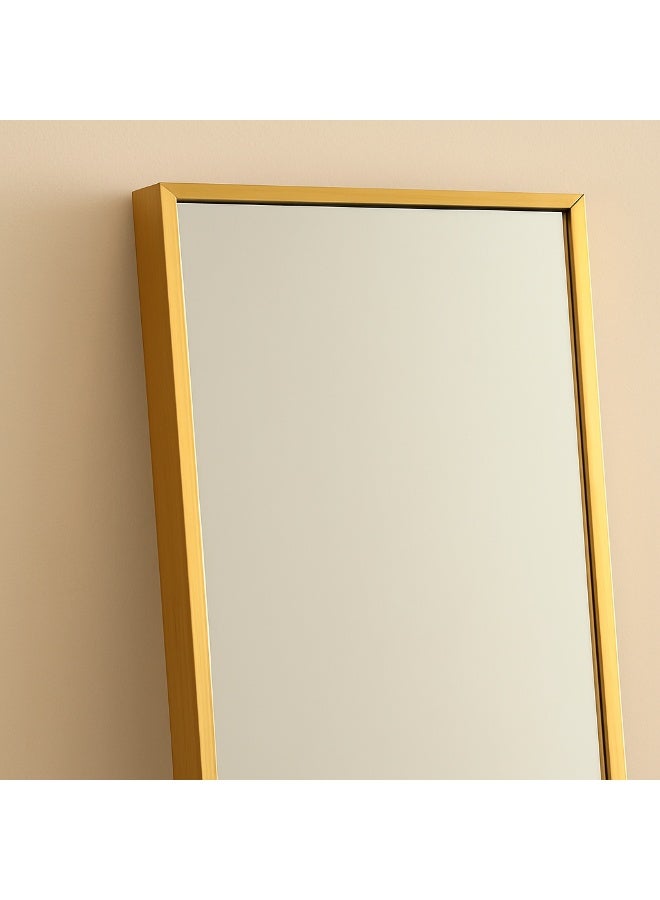 Full Length Floor Standing Mirror 165x55cm  Arched Aluminium Alloy Dressing Mirror with Stand, Wall Mounted or Leaning, Vertical, Horizontal Hanging for Bedroom, Living Room & Locker Room Luxury Gold - Image 3