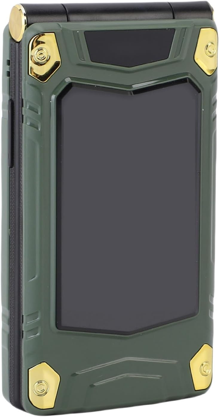 LICAEVEY Flip Cell Phone for Seniors, 1.3MP Dual Screen Flip Phone with Dual SIM, Unlocked Phones with Speed Dial, One Key Flashlight丨Loud Speaker丨4800mAh Battery (Green) - Image 4
