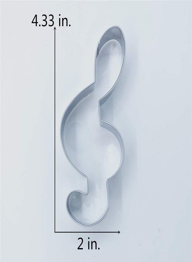 LILIAO G Clef Cookie Cutter Music Biscuit Fondant Cutter - 2.1 x 4.3 inches - Stainless Steel - Image 4